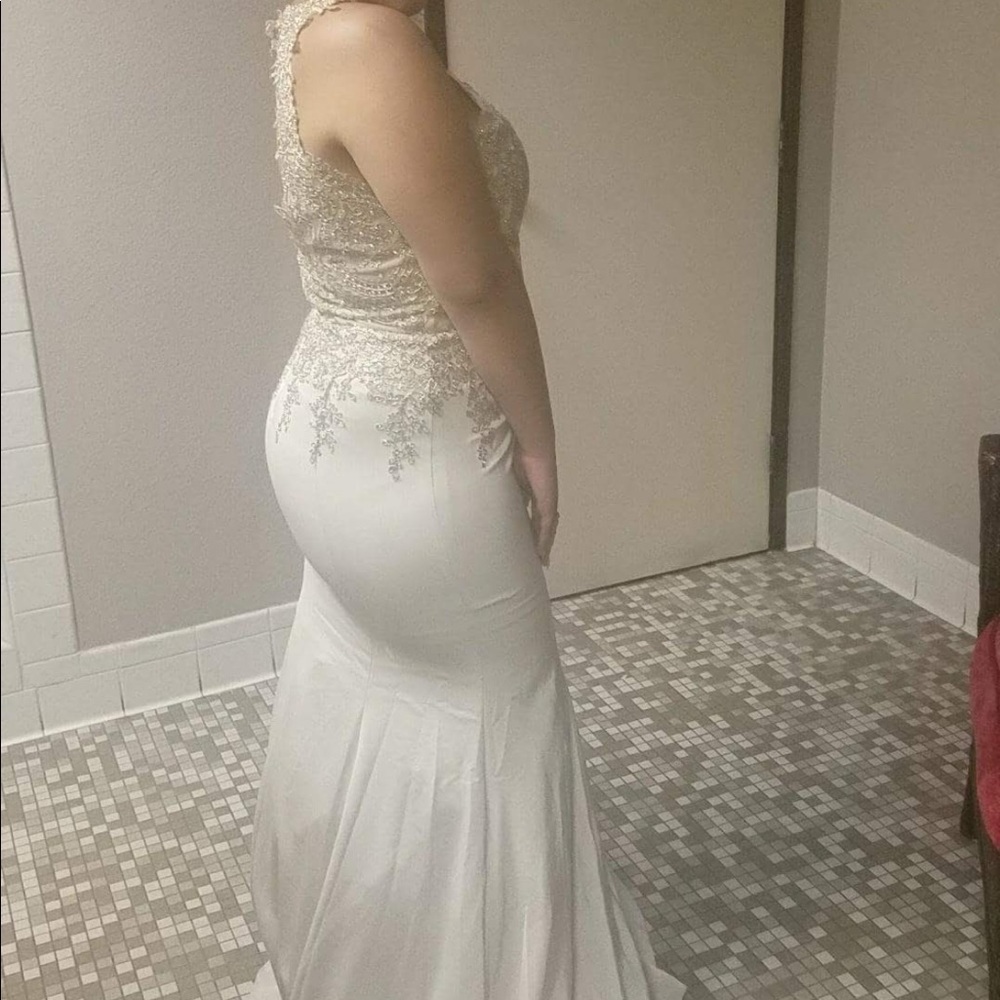 Gold Mermaid Style Party Dress
